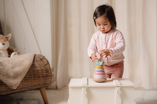 Rocking ring stacker wood - Fairy Garden FSC